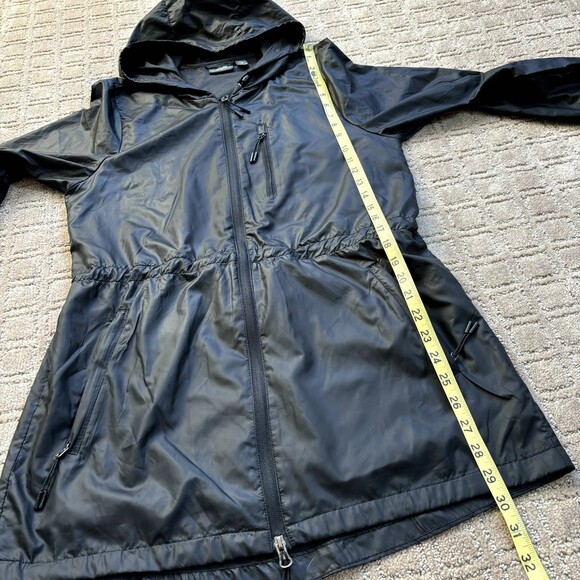 New Balance Windbreaker Jacket Women Small Running Jogging Hooded Cinch Waist - Picture 9 of 9